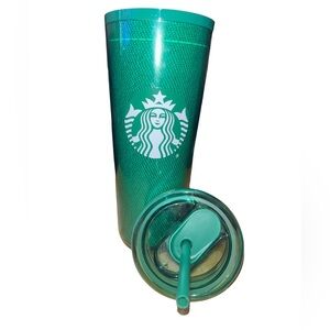NWOT Starbucks 2024 Green Apron Partner Exclusive 24oz Venti Tumbler Cold Cup